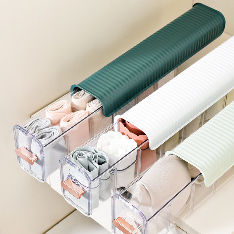 Underwear storage box household three-in-one drawer type drawers and socks separate sorting box - Image 7